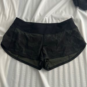 Camo lululemon shorts